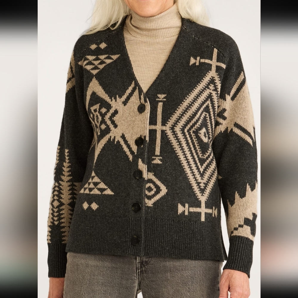 Pendleton Lambswool Graphic Cardigan